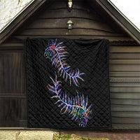 New Zealand Quilt Aotearoa Silver Fern Mixed Papua Shell Purple Vibe - Wonder Print Shop