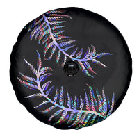 New Zealand Spare Tire Cover Aotearoa Silver Fern Mixed Papua Shell Purple Vibe - Wonder Print Shop