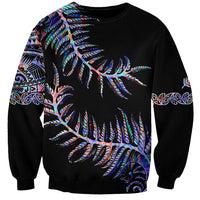 New Zealand Sweatshirt Aotearoa Silver Fern Mixed Papua Shell Purple Vibe - Wonder Print Shop