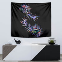 New Zealand Tapestry Aotearoa Silver Fern Mixed Papua Shell Purple Vibe - Wonder Print Shop
