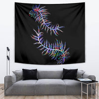 New Zealand Tapestry Aotearoa Silver Fern Mixed Papua Shell Purple Vibe - Wonder Print Shop
