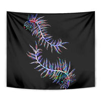 New Zealand Tapestry Aotearoa Silver Fern Mixed Papua Shell Purple Vibe - Wonder Print Shop