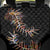 New Zealand Back Car Seat Cover Aotearoa Silver Fern Mixed Papua Shell Red Vibe LT9 - Wonder Print Shop