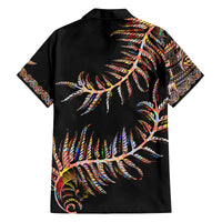 New Zealand Family Matching Puletasi Dress and Hawaiian Shirt Aotearoa Silver Fern Mixed Papua Shell Red Vibe - Wonder Print Shop