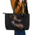 New Zealand Leather Tote Bag Aotearoa Silver Fern Mixed Papua Shell Red Vibe - Wonder Print Shop