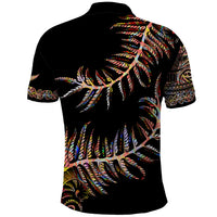 New Zealand Polo Shirt Aotearoa Silver Fern Mixed Papua Shell Red Vibe - Wonder Print Shop
