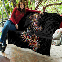 New Zealand Quilt Aotearoa Silver Fern Mixed Papua Shell Red Vibe - Wonder Print Shop