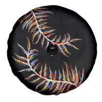 New Zealand Spare Tire Cover Aotearoa Silver Fern Mixed Papua Shell Red Vibe - Wonder Print Shop