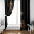 New Zealand Window Curtain Aotearoa Silver Fern Mixed Papua Shell Red Vibe - Wonder Print Shop