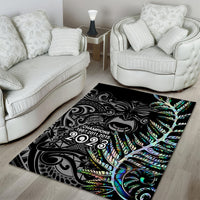 New Zealand Rugby Area Rug NZ Black Fern Champions History With Papua Shell LT9 - Wonder Print Shop