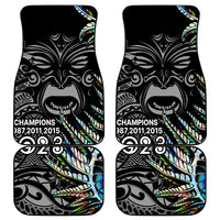New Zealand Rugby Car Mats NZ Black Fern Champions History With Papua Shell LT9 - Wonder Print Shop