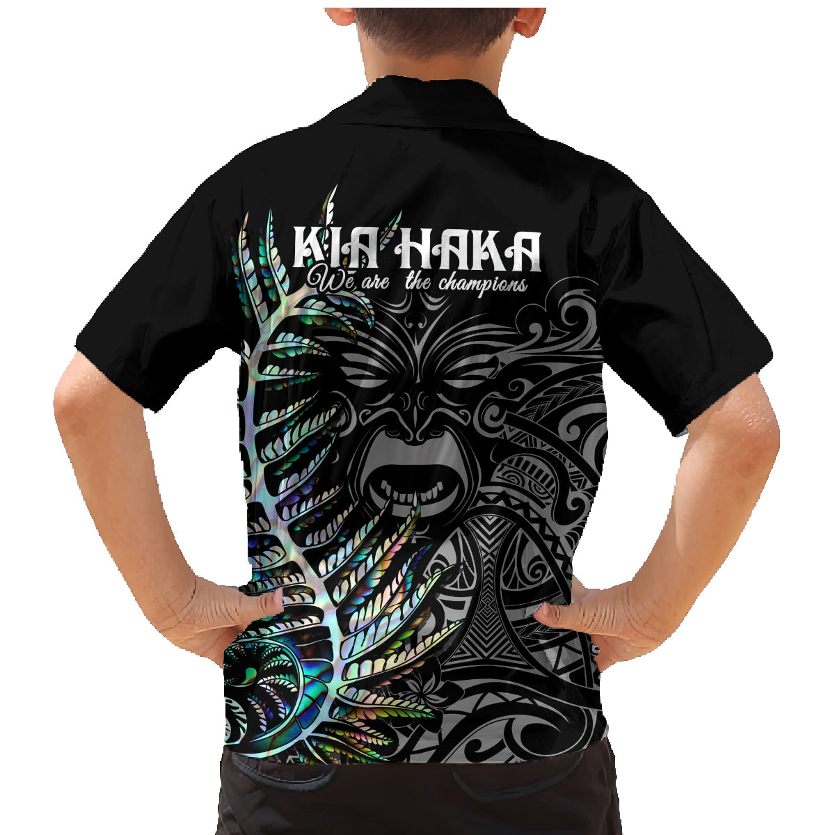 New Zealand Rugby Family Matching Mermaid Dress and Hawaiian Shirt NZ Black Fern Champions History With Papua Shell LT9 - Wonder Print Shop