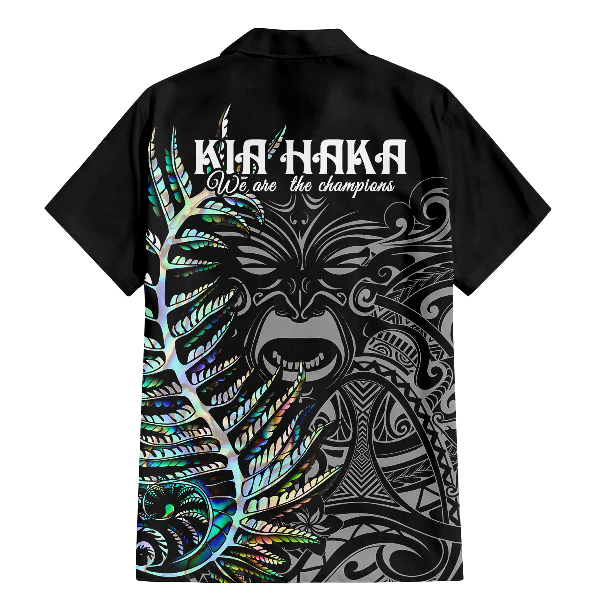New Zealand Rugby Family Matching Mermaid Dress and Hawaiian Shirt NZ Black Fern Champions History With Papua Shell LT9 - Wonder Print Shop