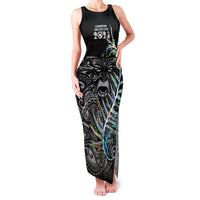 New Zealand Rugby Family Matching Tank Maxi Dress and Hawaiian Shirt NZ Black Fern Champions History With Papua Shell - Wonder Print Shop