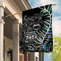 New Zealand Rugby Garden Flag NZ Black Fern Champions History With Papua Shell - Wonder Print Shop
