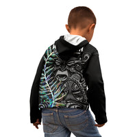 New Zealand Rugby Kid Hoodie NZ Black Fern Champions History With Papua Shell - Wonder Print Shop