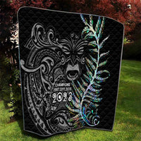 New Zealand Rugby Quilt NZ Black Fern Champions History With Papua Shell - Wonder Print Shop