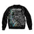 New Zealand Rugby Sleeve Zip Bomber Jacket NZ Black Fern Champions History With Papua Shell - Wonder Print Shop