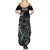 New Zealand Rugby Summer Maxi Dress NZ Black Fern Champions History With Papua Shell - Wonder Print Shop