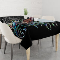 New Zealand Rugby Tablecloth NZ Black Fern Champions History With Papua Shell - Wonder Print Shop