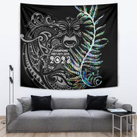 New Zealand Rugby Tapestry NZ Black Fern Champions History With Papua Shell - Wonder Print Shop