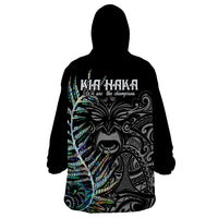 New Zealand Rugby Wearable Blanket Hoodie NZ Black Fern Champions History With Papua Shell - Wonder Print Shop