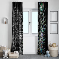 New Zealand Rugby Window Curtain NZ Black Fern Champions History With Papua Shell - Wonder Print Shop