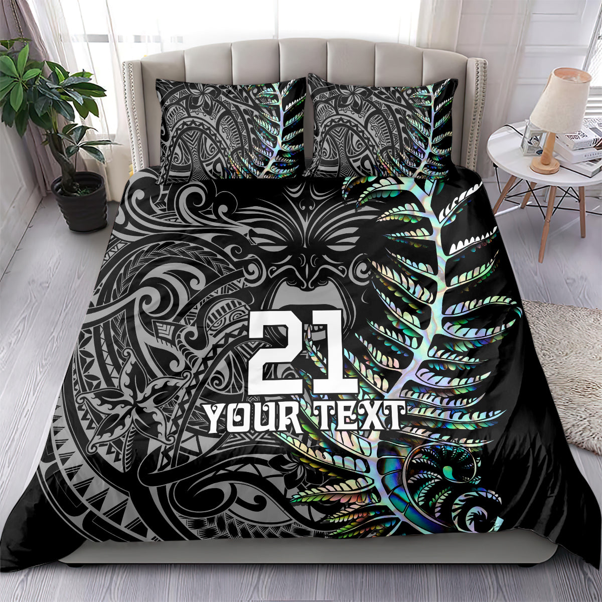 Custom New Zealand Rugby Bedding Set NZ Black Fern Champions History With Papua Shell LT9 - Wonder Print Shop