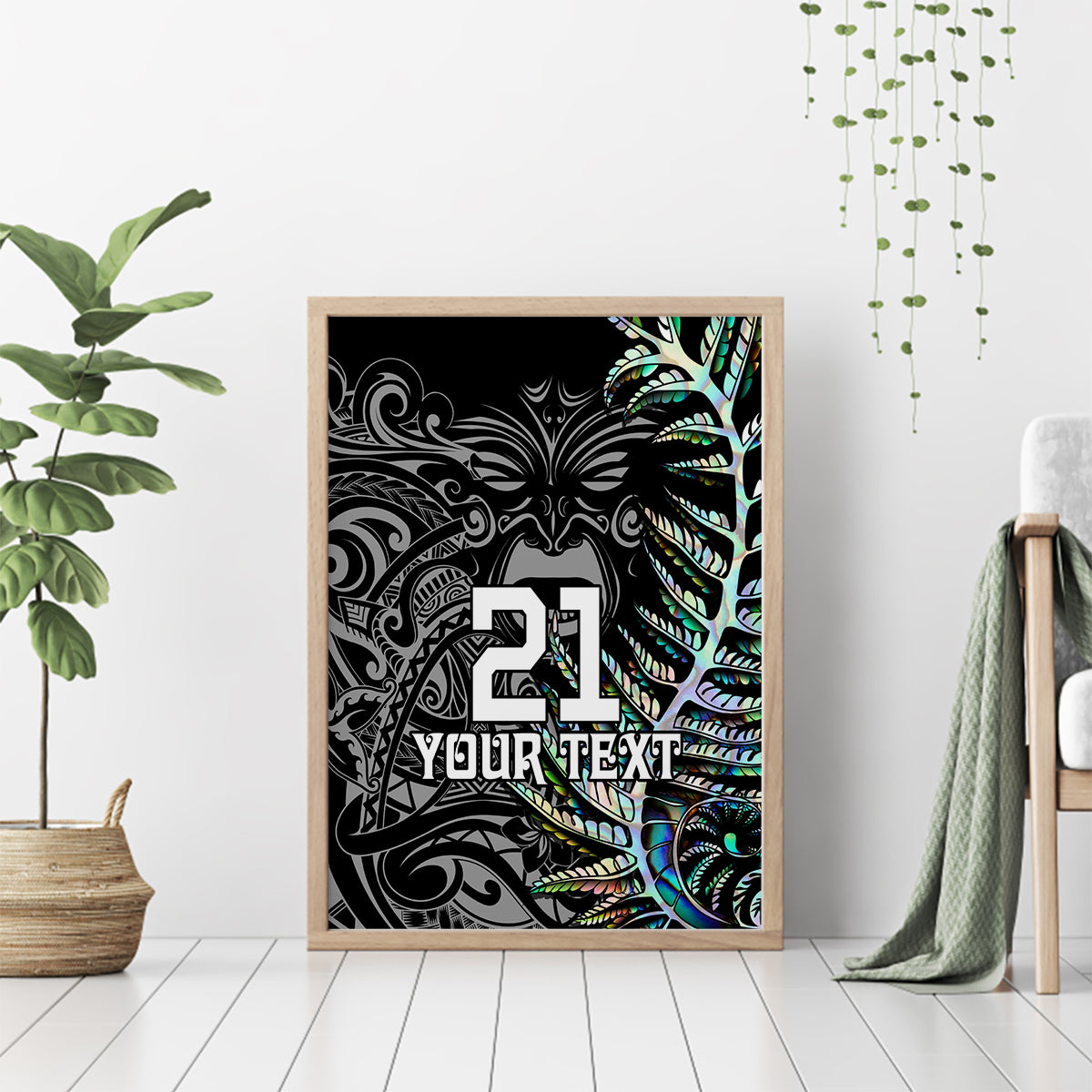 Custom New Zealand Rugby Canvas Wall Art NZ Black Fern Champions History With Papua Shell LT9 - Wonder Print Shop