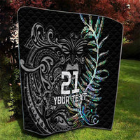 Custom New Zealand Rugby Quilt NZ Black Fern Champions History With Papua Shell - Wonder Print Shop