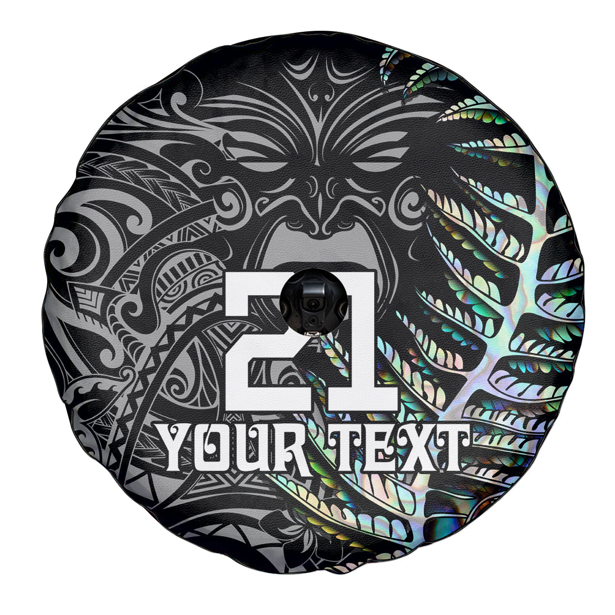 Custom New Zealand Rugby Spare Tire Cover NZ Black Fern Champions History With Papua Shell - Wonder Print Shop