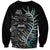Custom New Zealand Rugby Sweatshirt NZ Black Fern Champions History With Papua Shell - Wonder Print Shop