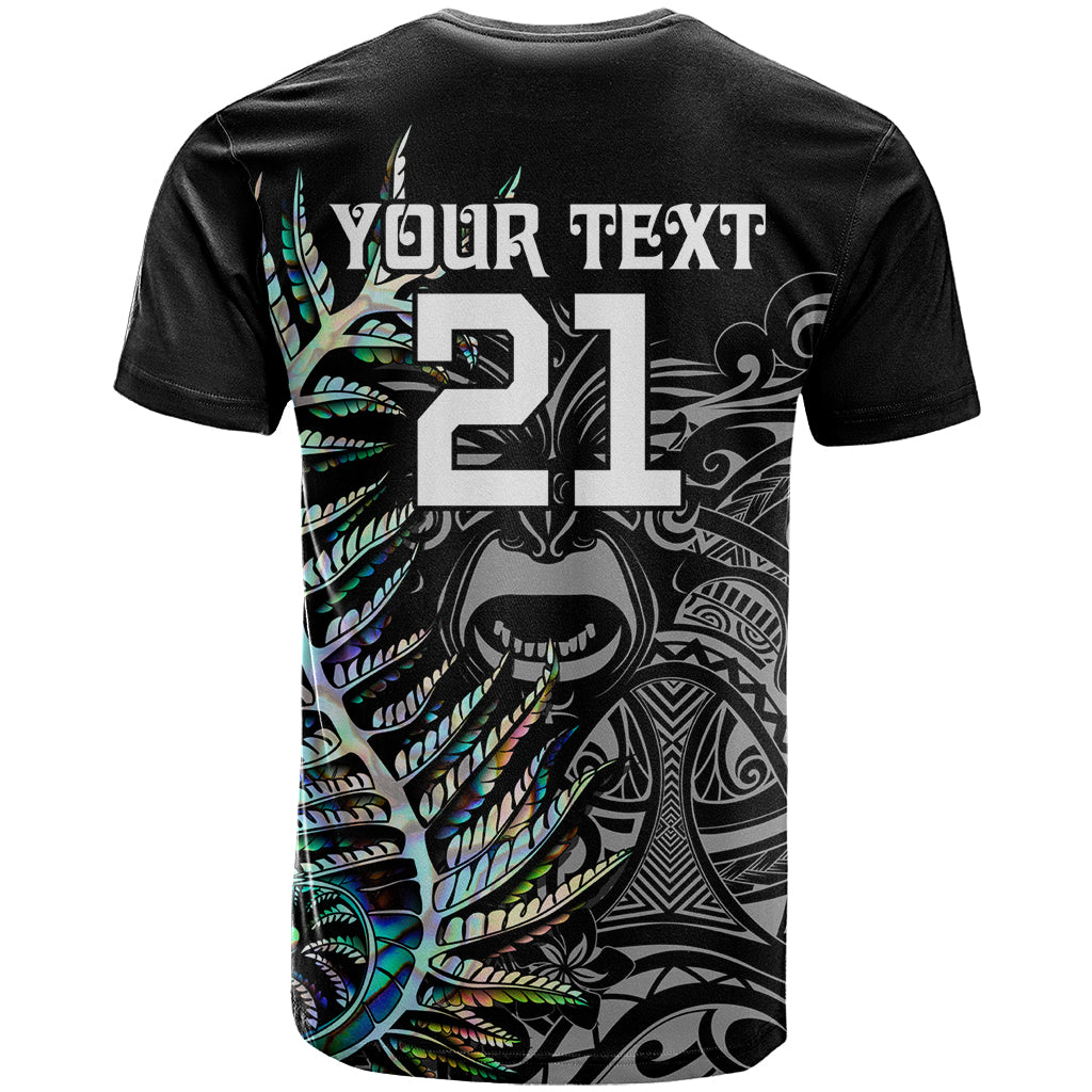 Custom New Zealand Rugby T Shirt NZ Black Fern Champions History With Papua Shell - Wonder Print Shop