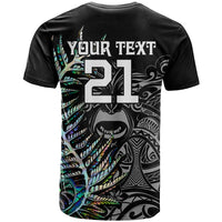 Custom New Zealand Rugby T Shirt NZ Black Fern Champions History With Papua Shell - Wonder Print Shop