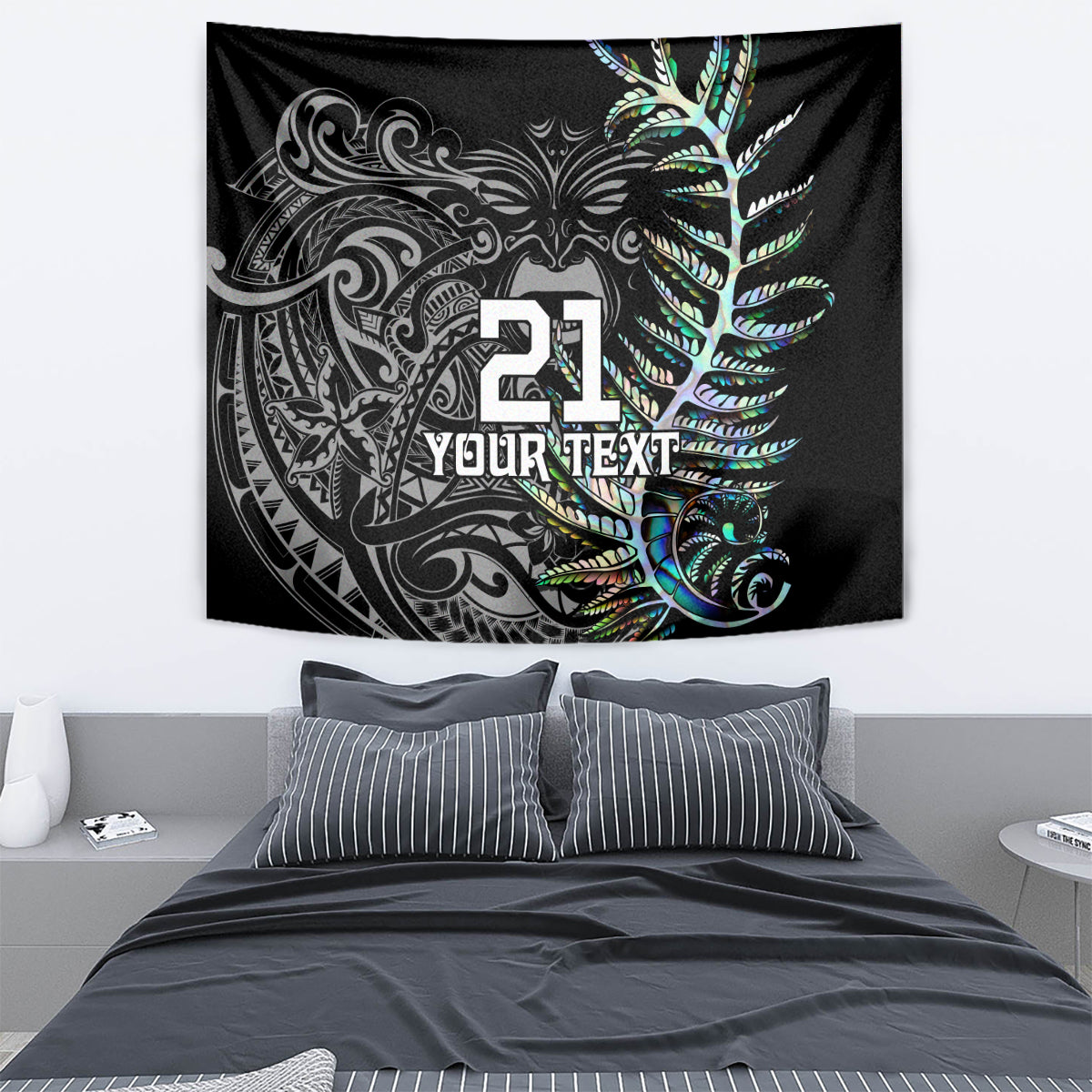 Custom New Zealand Rugby Tapestry NZ Black Fern Champions History With Papua Shell - Wonder Print Shop