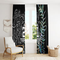 Custom New Zealand Rugby Window Curtain NZ Black Fern Champions History With Papua Shell - Wonder Print Shop