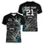 Custom New Zealand Rugby Women V Neck T Shirt NZ Black Fern Champions History With Papua Shell - Wonder Print Shop