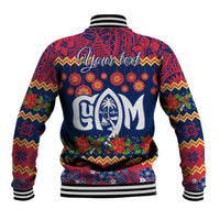 Personalised Guam Christmas Baseball Jacket Felis Pusgua Santa Beach Polynesian Pattern LT9 - Wonder Print Shop