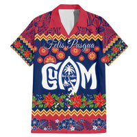 Personalised Guam Christmas Family Matching Mermaid Dress and Hawaiian Shirt Felis Pusgua Santa Beach Polynesian Pattern LT9 - Wonder Print Shop