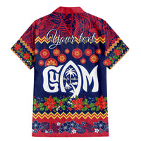 Personalised Guam Christmas Family Matching Mermaid Dress and Hawaiian Shirt Felis Pusgua Santa Beach Polynesian Pattern LT9 - Wonder Print Shop