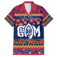 Personalised Guam Christmas Family Matching Tank Maxi Dress and Hawaiian Shirt Felis Pusgua Santa Beach Polynesian Pattern - Wonder Print Shop