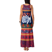 Personalised Guam Christmas Family Matching Tank Maxi Dress and Hawaiian Shirt Felis Pusgua Santa Beach Polynesian Pattern - Wonder Print Shop
