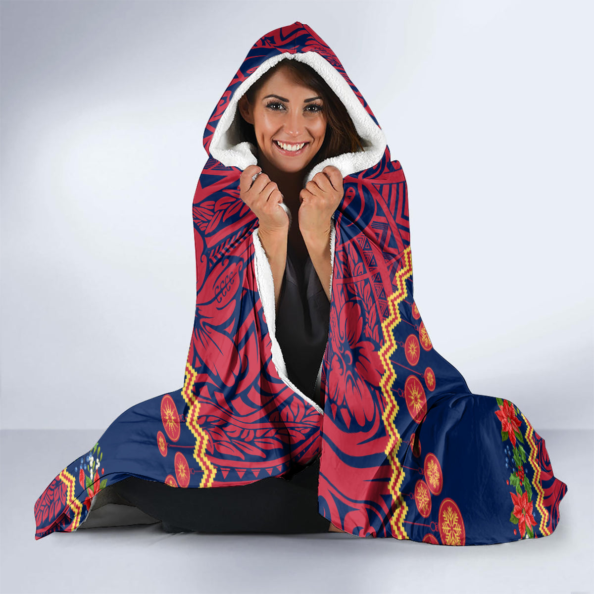 personalised-guam-christmas-hooded-blanket-felis-pusgua-santa-beach-polynesian-pattern