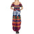 Personalised Guam Christmas Summer Maxi Dress Felis Pusgua Santa Beach Polynesian Pattern - Wonder Print Shop