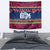 Personalised Guam Christmas Tapestry Felis Pusgua Santa Beach Polynesian Pattern - Wonder Print Shop
