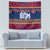Personalised Guam Christmas Tapestry Felis Pusgua Santa Beach Polynesian Pattern - Wonder Print Shop