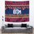 Personalised Guam Christmas Tapestry Felis Pusgua Santa Beach Polynesian Pattern - Wonder Print Shop