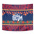 Personalised Guam Christmas Tapestry Felis Pusgua Santa Beach Polynesian Pattern - Wonder Print Shop