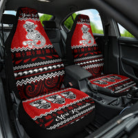 Personalised New Zealand Christmas Car Seat Cover Maori Tiki Meri Kirihimete LT9 - Wonder Print Shop