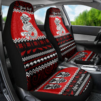 Personalised New Zealand Christmas Car Seat Cover Maori Tiki Meri Kirihimete LT9 - Wonder Print Shop